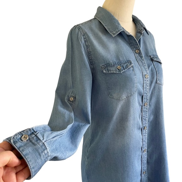 DECJUBA KIDS Sz14 Denim long sleeve dress with sleeve length options - Picture 5 of 15
